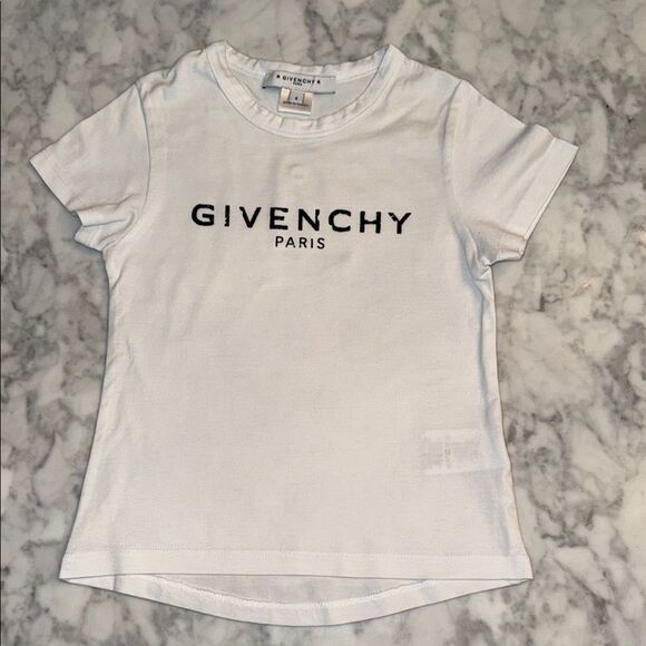 Givenchy Other - Givenchy Kids Tee in White with Black Logo 4Y